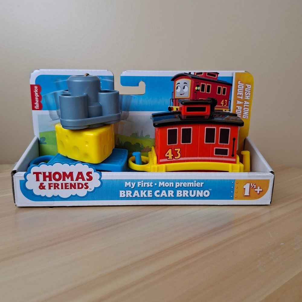 Fisher-Price Thomas & Friends Brake Car Bruno Toddler Toy Red Push Along HMC26 - Picture 3 of 3
